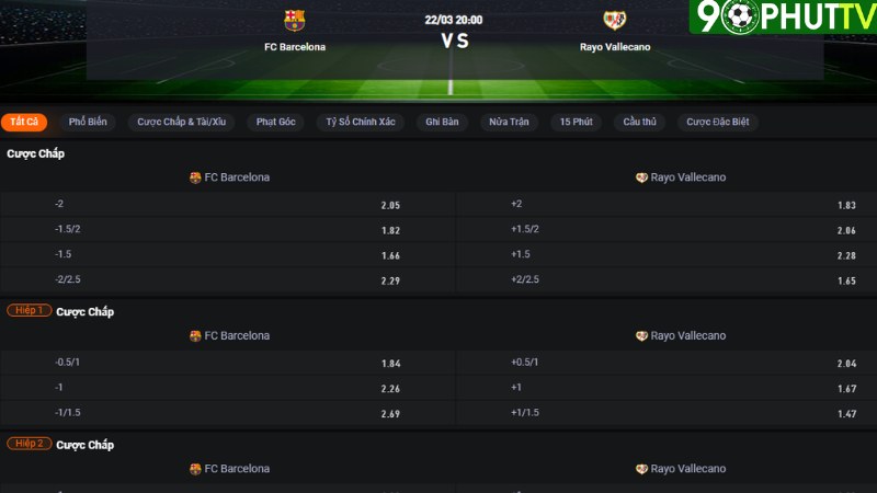 Barcelona vs Vallecano